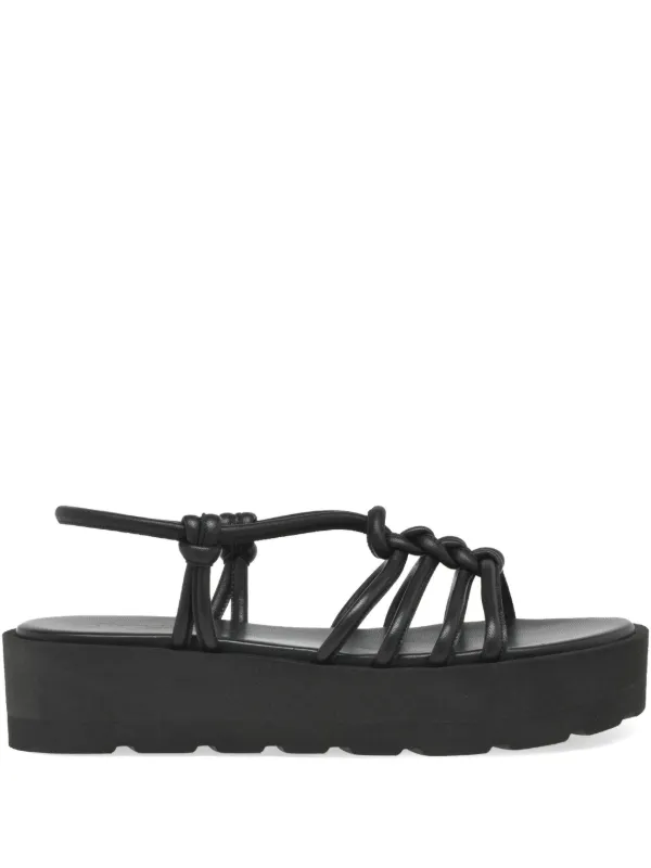 【関税込み】Gianvito Rossi フラットサンダル Gianvito Rossi Hebe サンダル | ブラック | FARFETCH JP