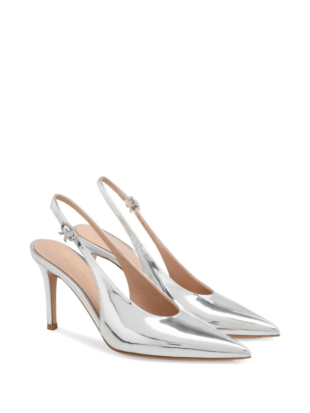 Gianvito Rossi Robbie 85mm pumps - Zilver