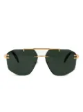 Chopard Eyewear geometric frame sunglasses - Gold