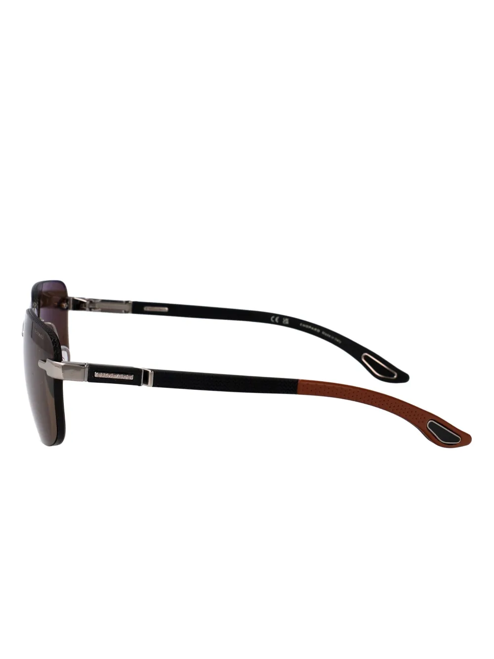 Chopard Eyewear square frame sunglasses - Zwart