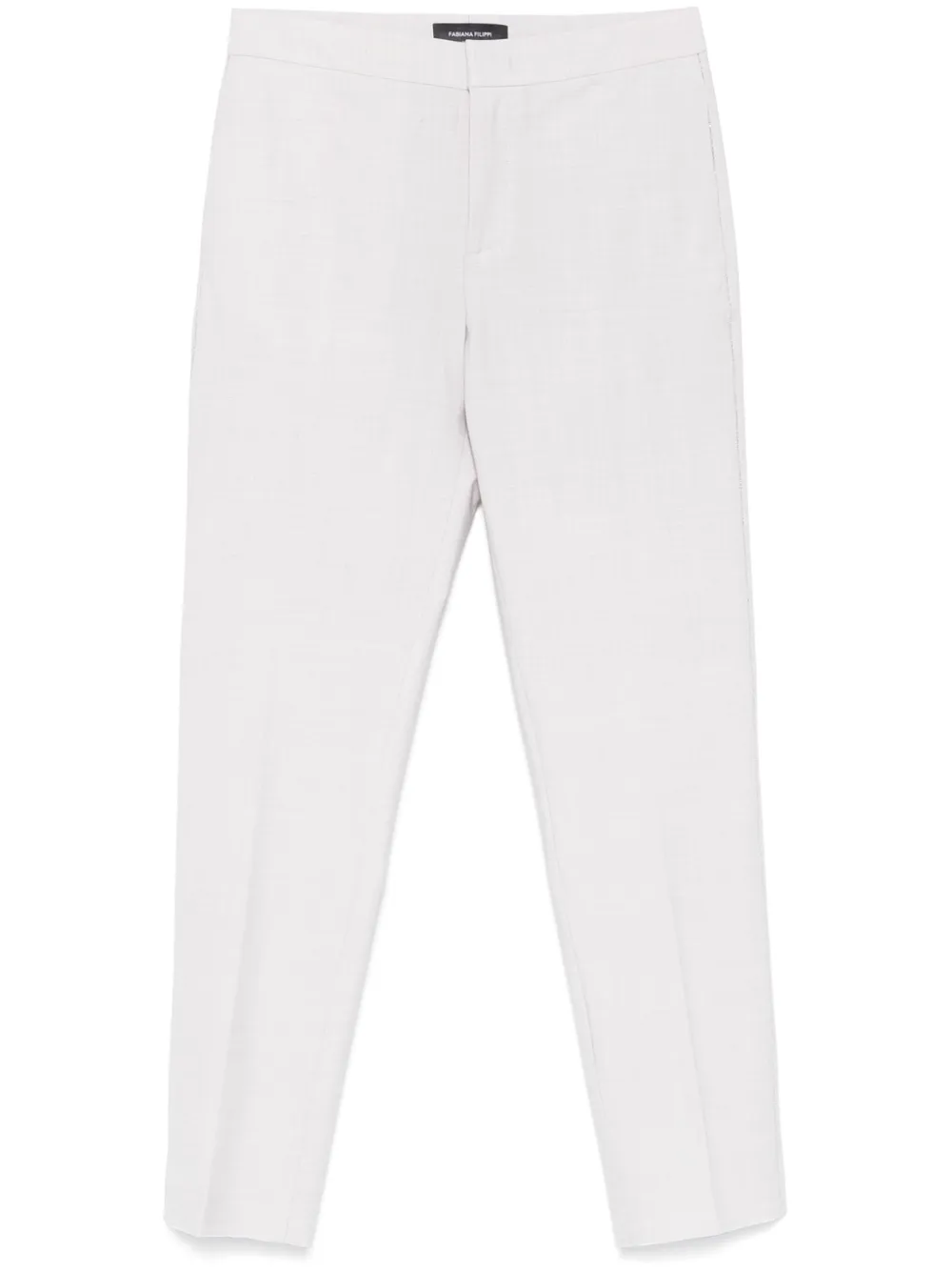 FABIANA FILIPPI CRYSTAL-EMBELLISHED TAILORED TROUSERS