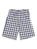 Il Gufo checked bermuda shorts - Blue