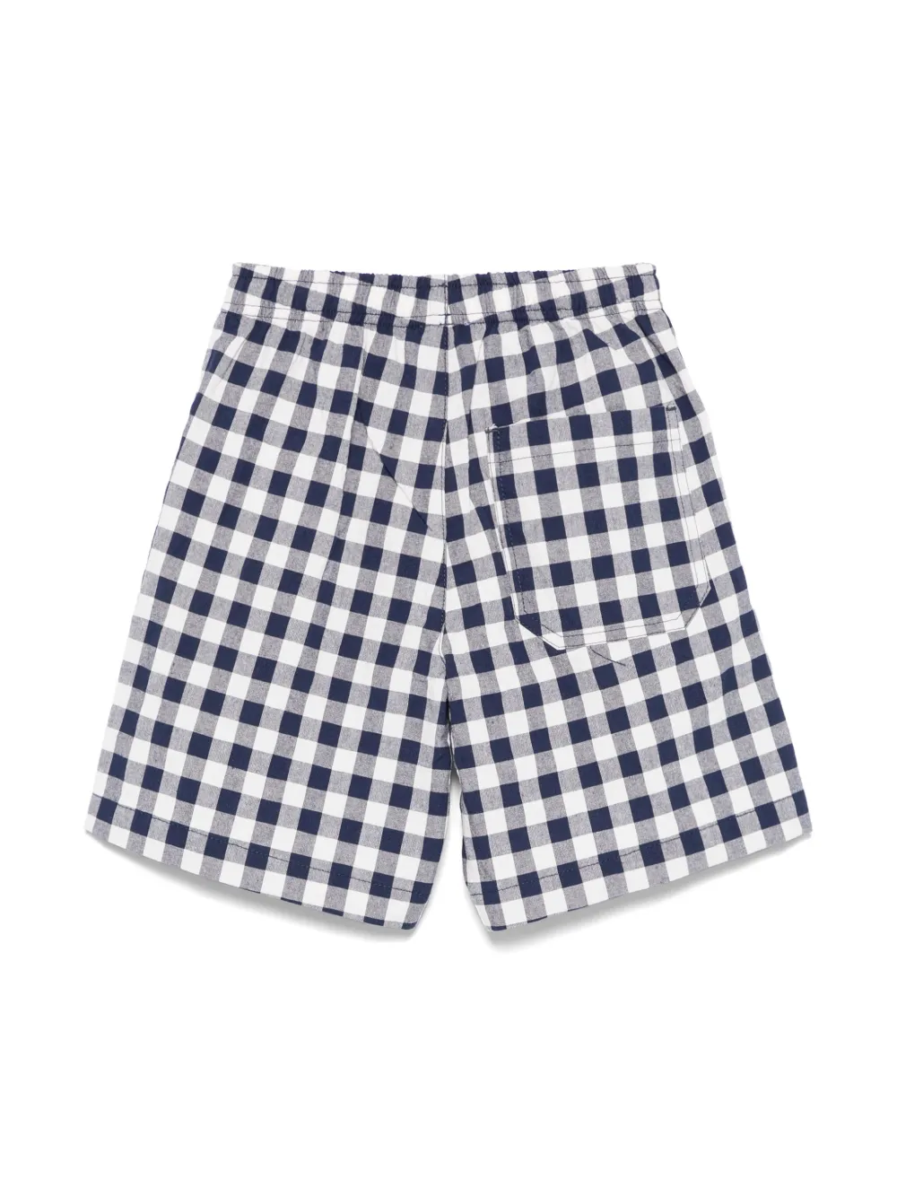 Il Gufo Geruite bermuda shorts - Blauw