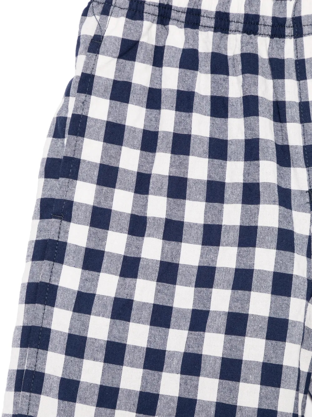 Il Gufo Geruite bermuda shorts Blauw