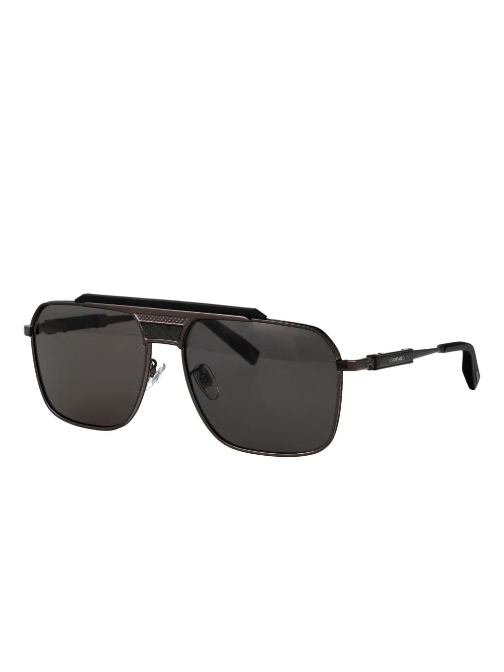 Chopard Eyewear square frame sunglasses - Zwart