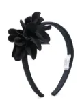 Il Gufo floral-appliqué headband - Blue