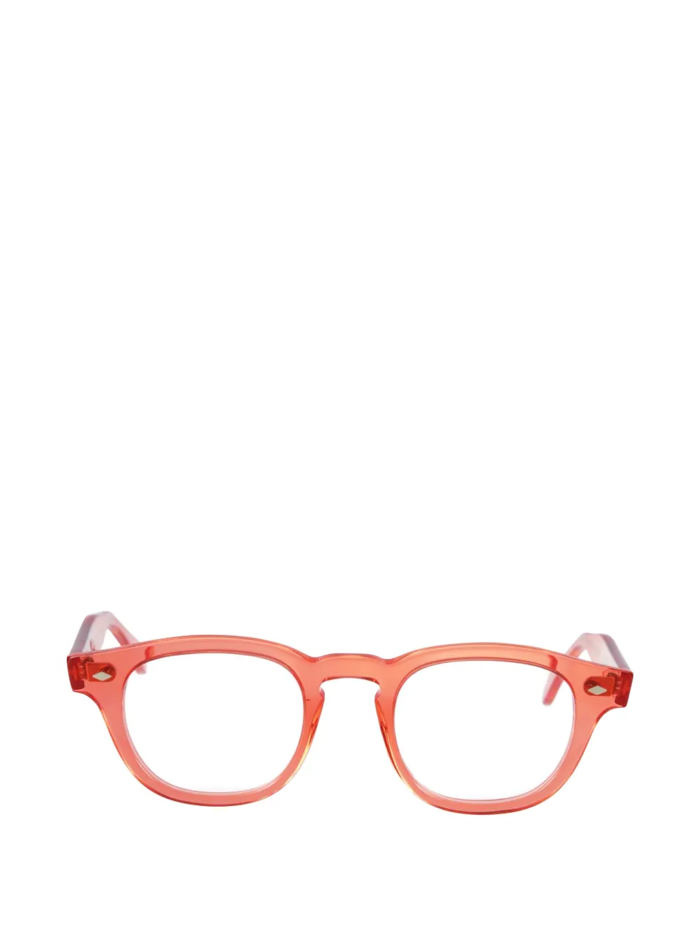 Kador Woody round-frame glasses - Rosso