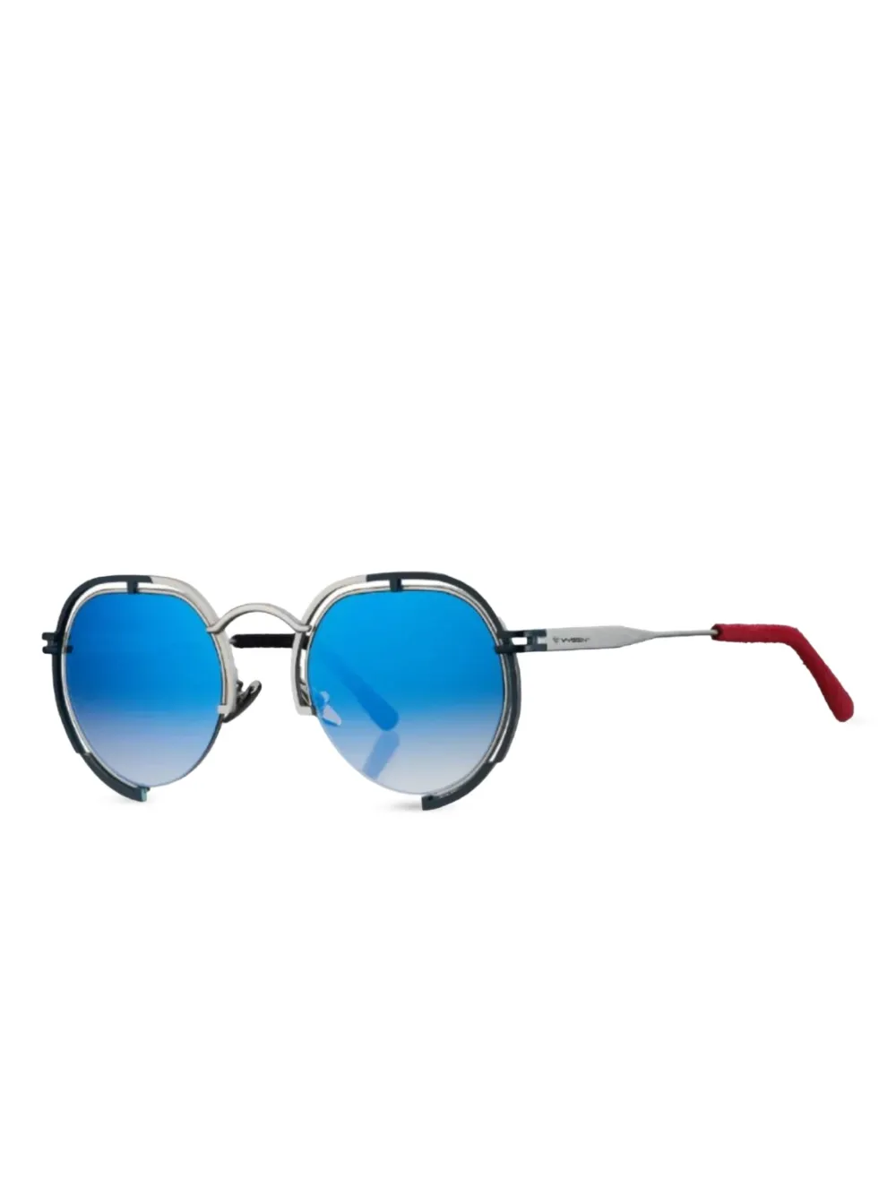 Vysen Eyewear P-2 zonnebril met rond montuur - Zilver