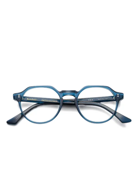 Kador lentes con armazón redonda y detalle de remaches