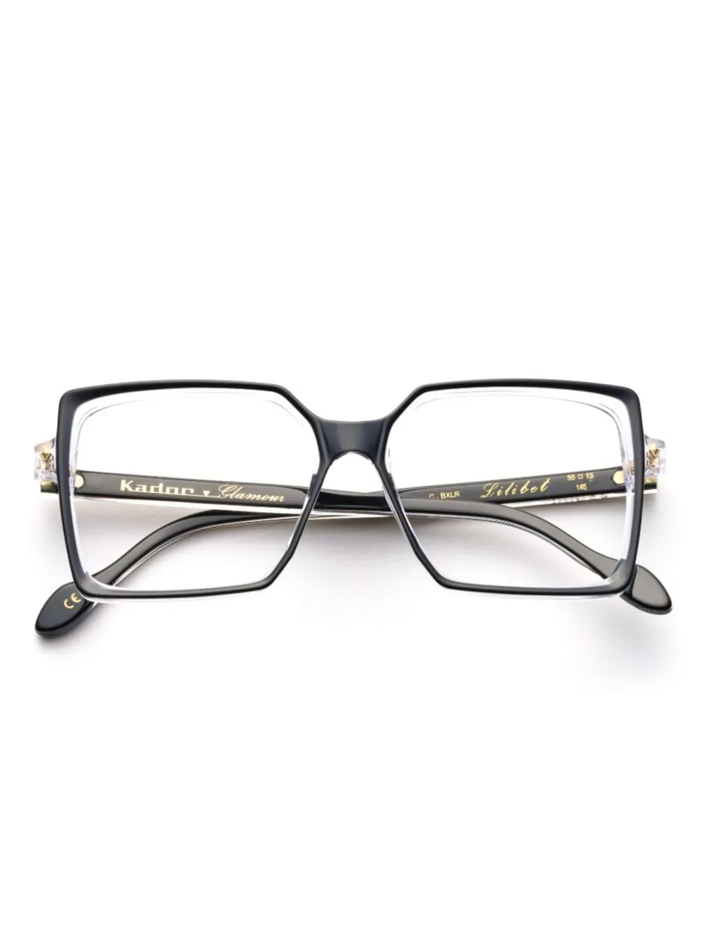 Kador square-frame glasses | Black | Image 1