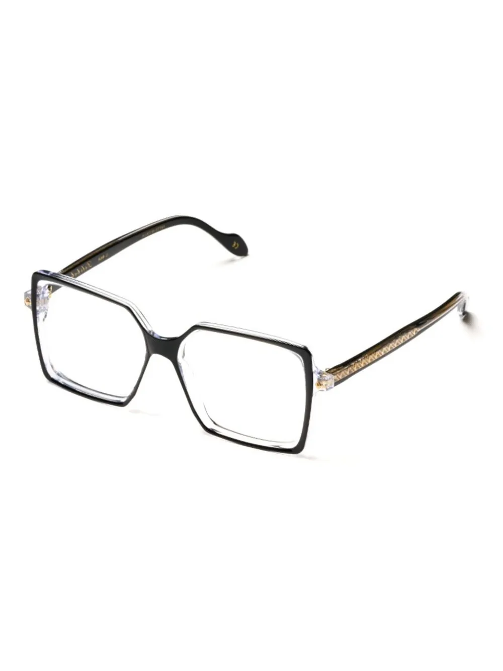 Kador square-frame glasses - Zwart