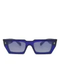 Kador geometric-frame gradient sunglasses - Blue