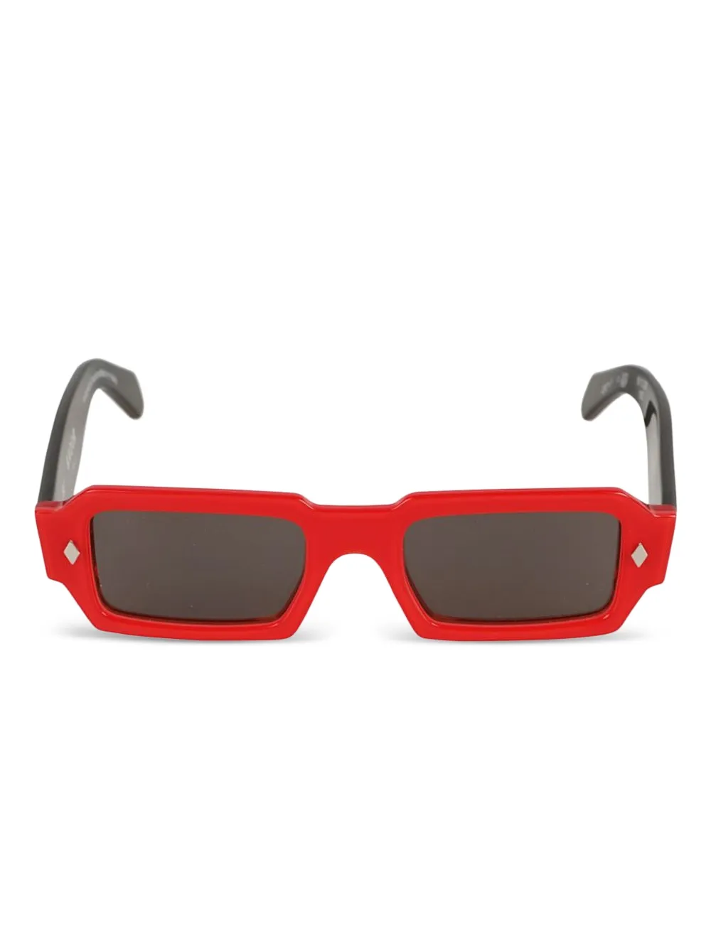 Kador Rock Star zonnebril met geometrisch montuur Rood