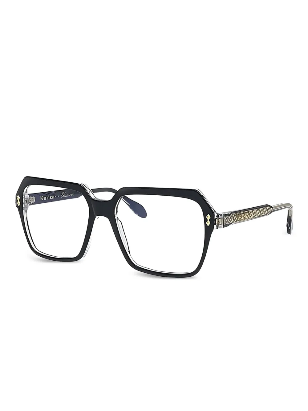 Kador geometric-frame glasses | Black | Image 1
