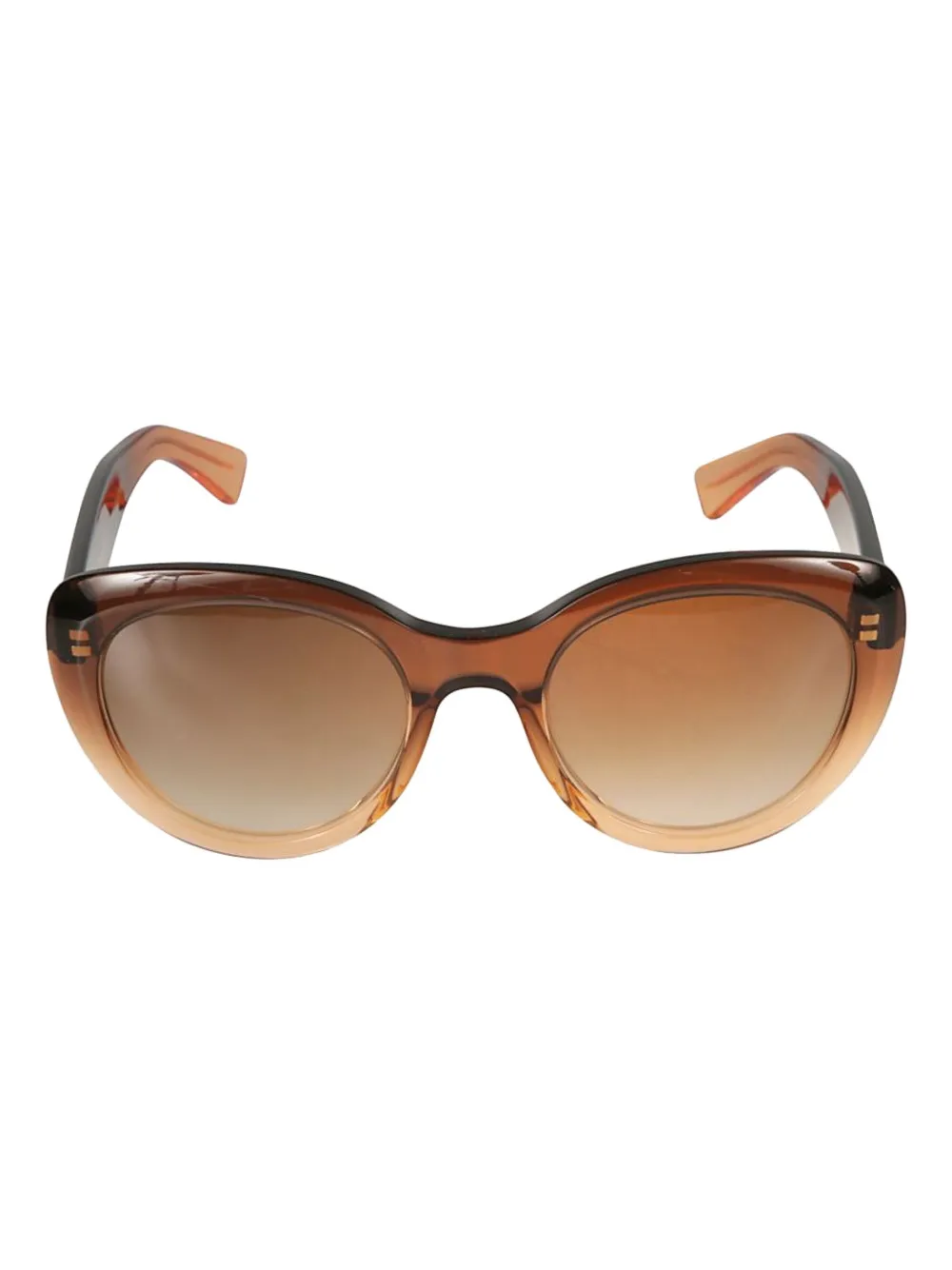 Kador Sophia oval-frame sunglasses - Marrone