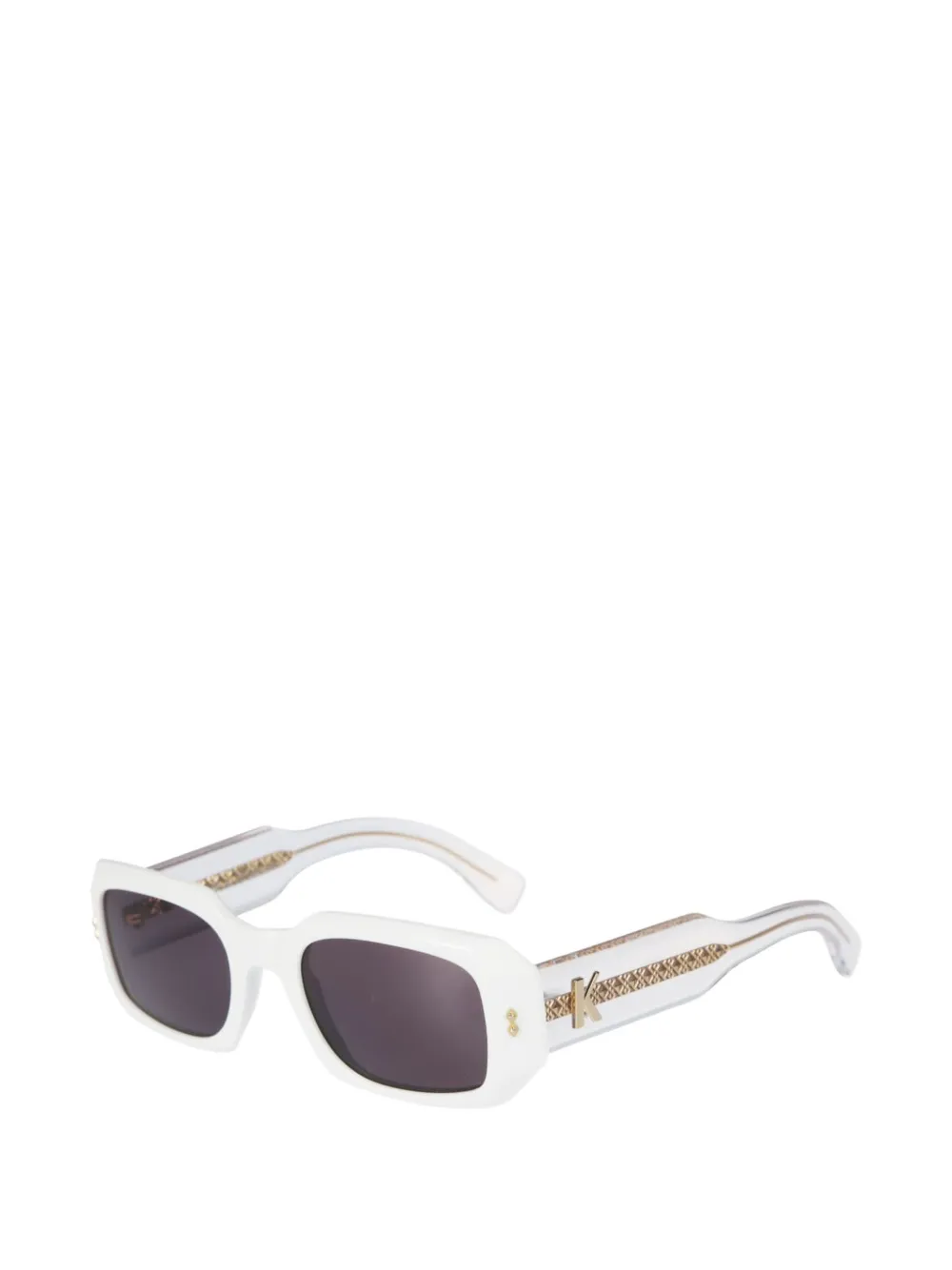 Kador Klarissa Glamour rectangle-frame sunglasses - Wit