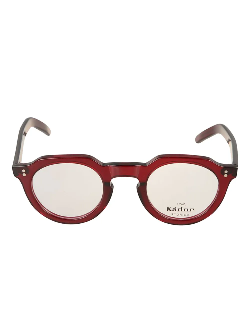 Kador Storiko round-frame glasses - Rosso