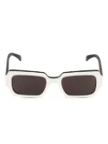 Kador geometric-frame sunglasses - White
