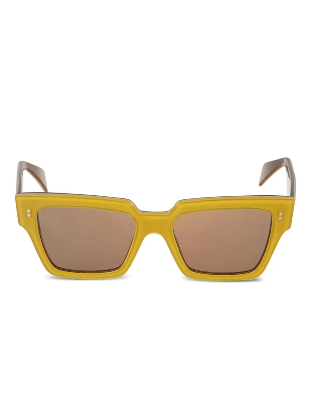 Kador Fashion rectangle-frame sunglasses - Gelb