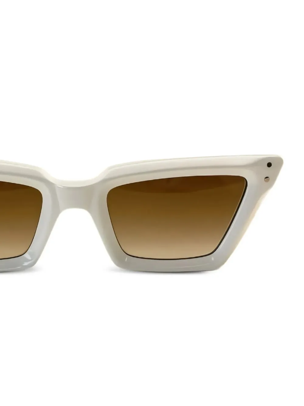 Kador Alexandra zonnebril met cat-eye montuur Wit