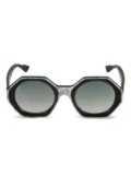 Kador Kaorle octagonal-frame sunglasses - Black