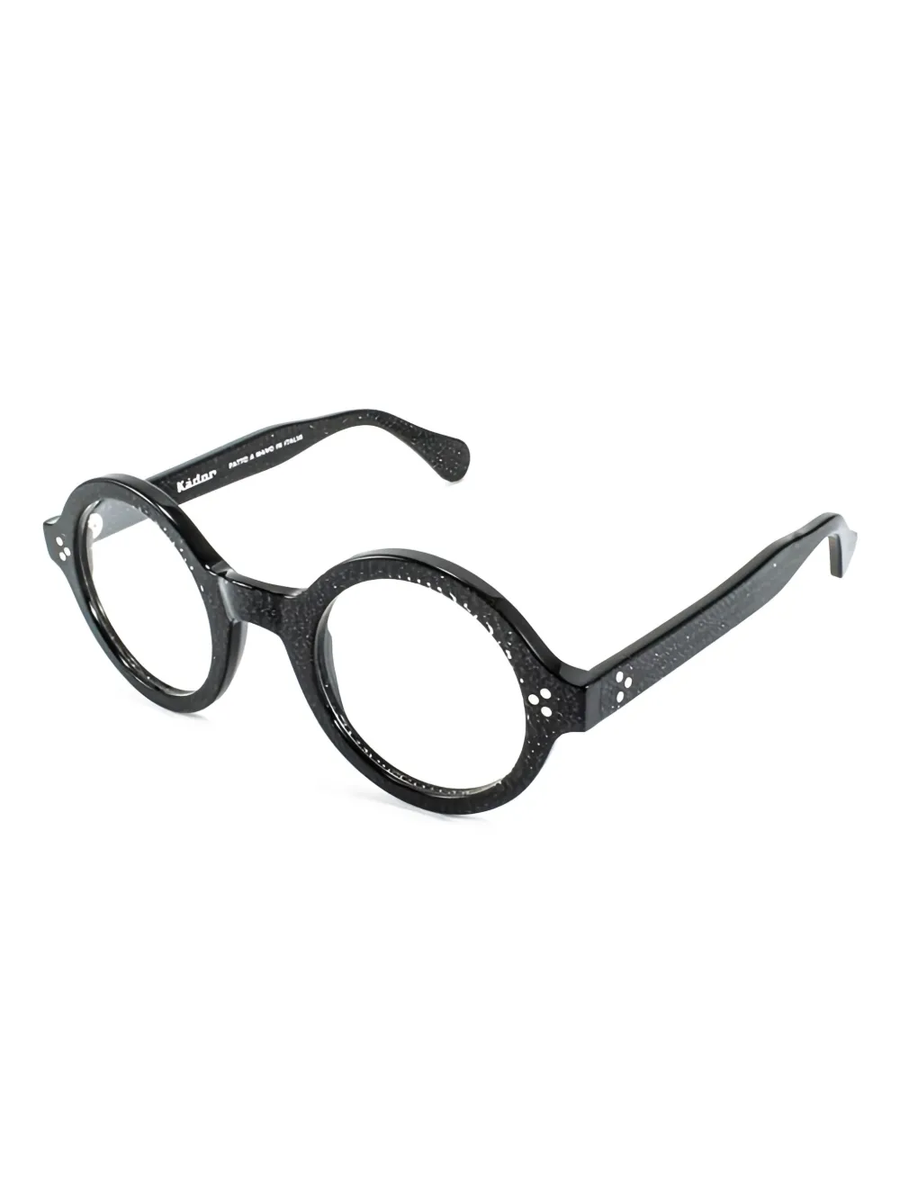 Kador Arkistar speckled-effect round-frame glasses | Men | Image 2