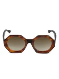 Kador Kaorle geometric-frame sunglasses - Brown