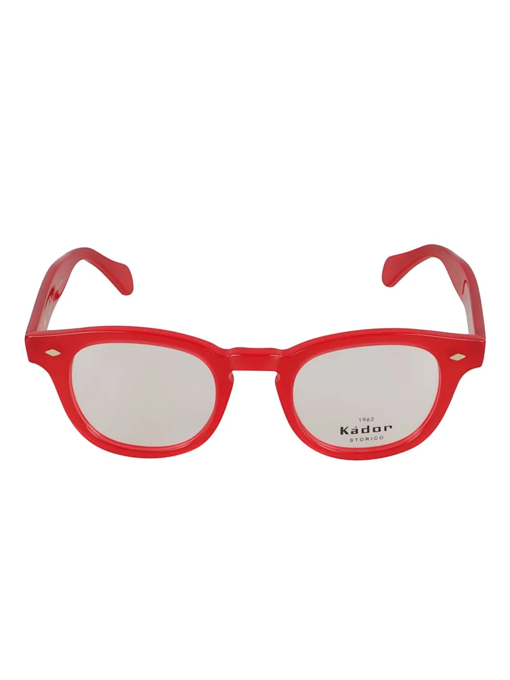 Kador Woody round glasses - Rosso