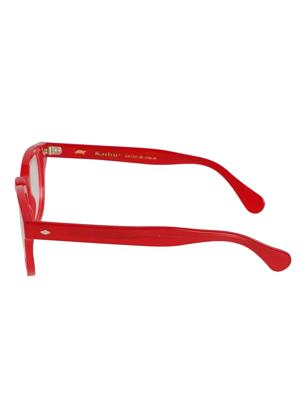 Kador Woody bril met rond montuur Rood