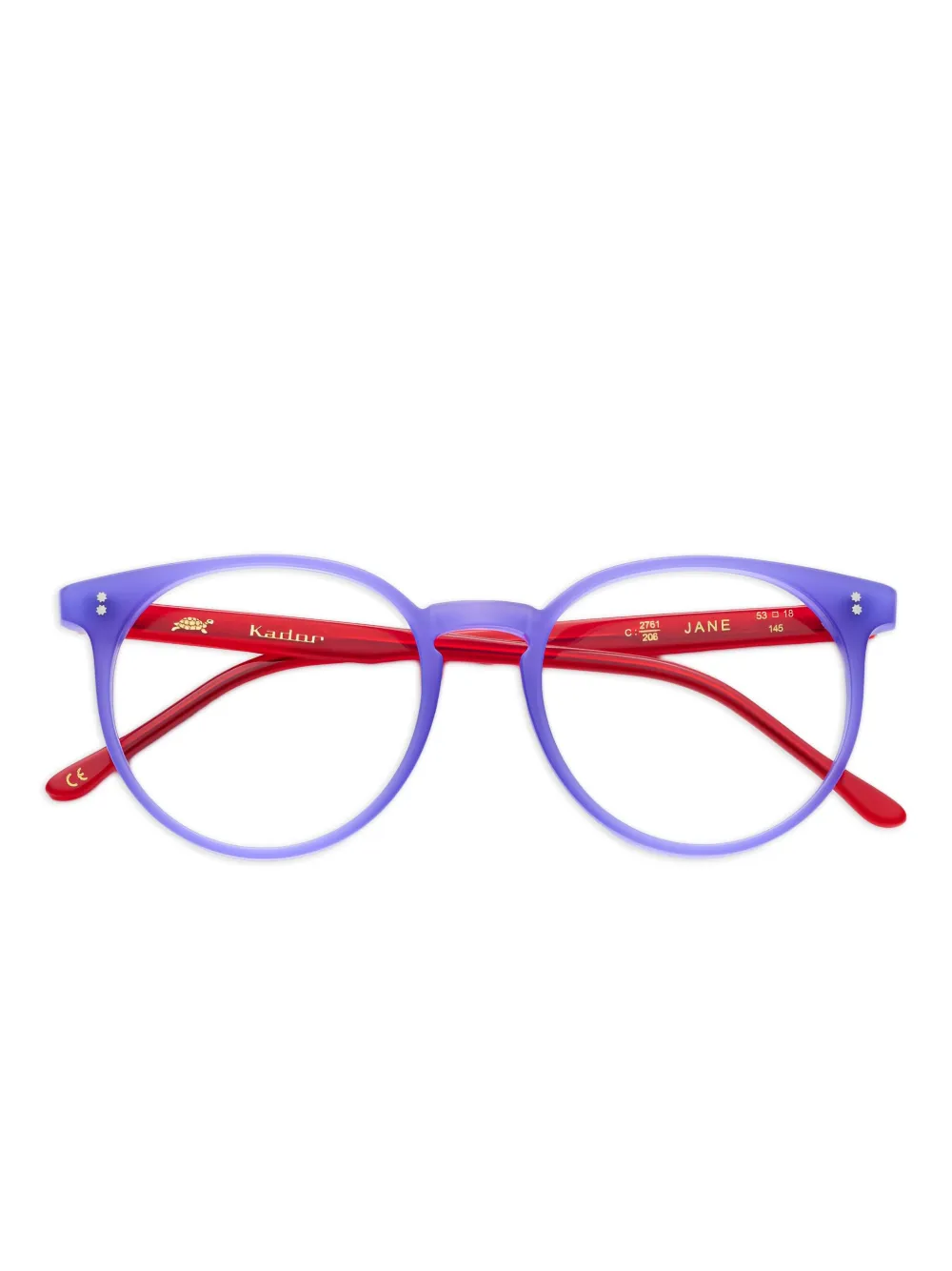 Kador lentes Jane-53 con armazón redonda | morado | Image 1
