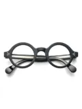 Kador round-frame glasses - Black