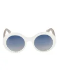 Kador Audrey round-frame sunglasses - White