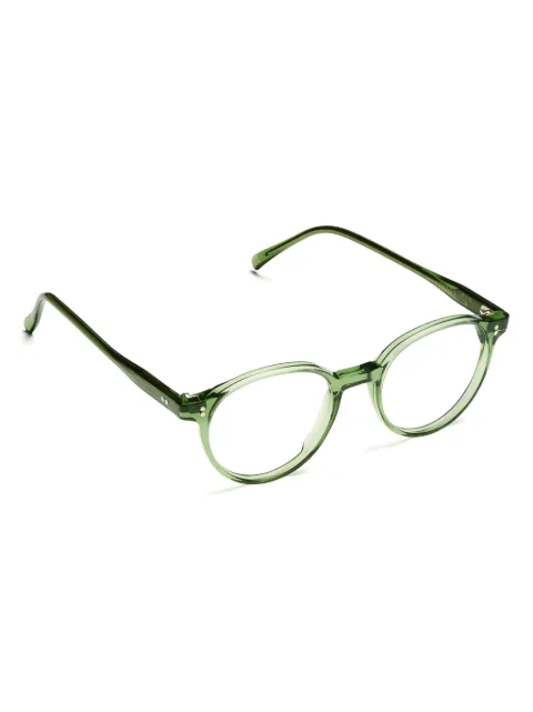 Kador round-frame clear-lens glasses
