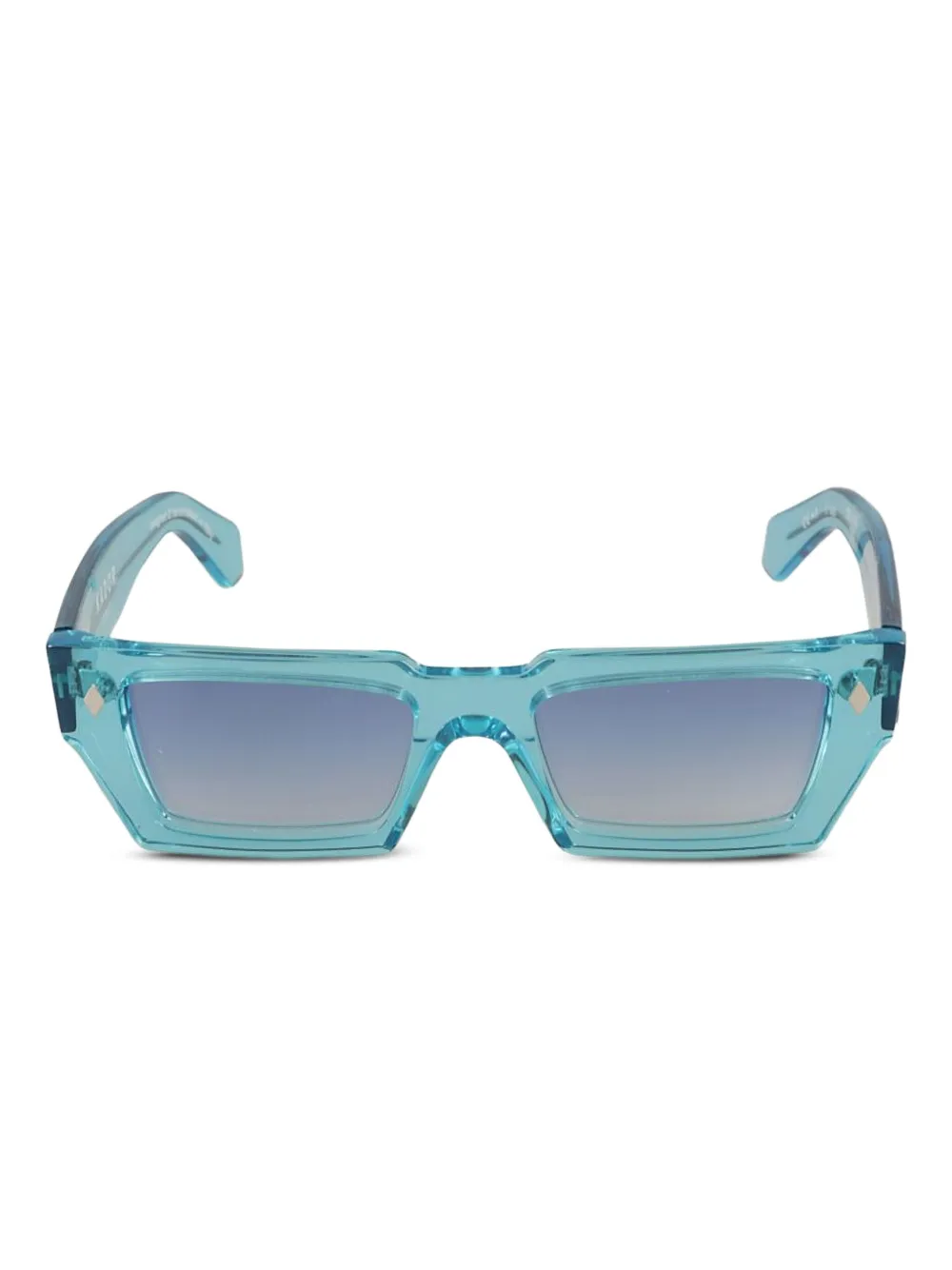 Kador Disko zonnebril met geometrisch montuur Blauw