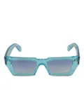 Kador Disko geometric-frame sunglasses - Blue