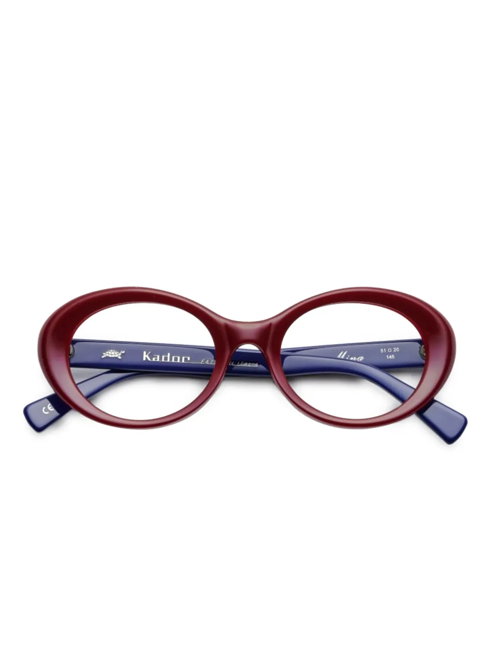 Kador lunettes de vue à monture ronde | rouge | Image 1