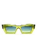 Kador Disko geometric-frame sunglasses - Green