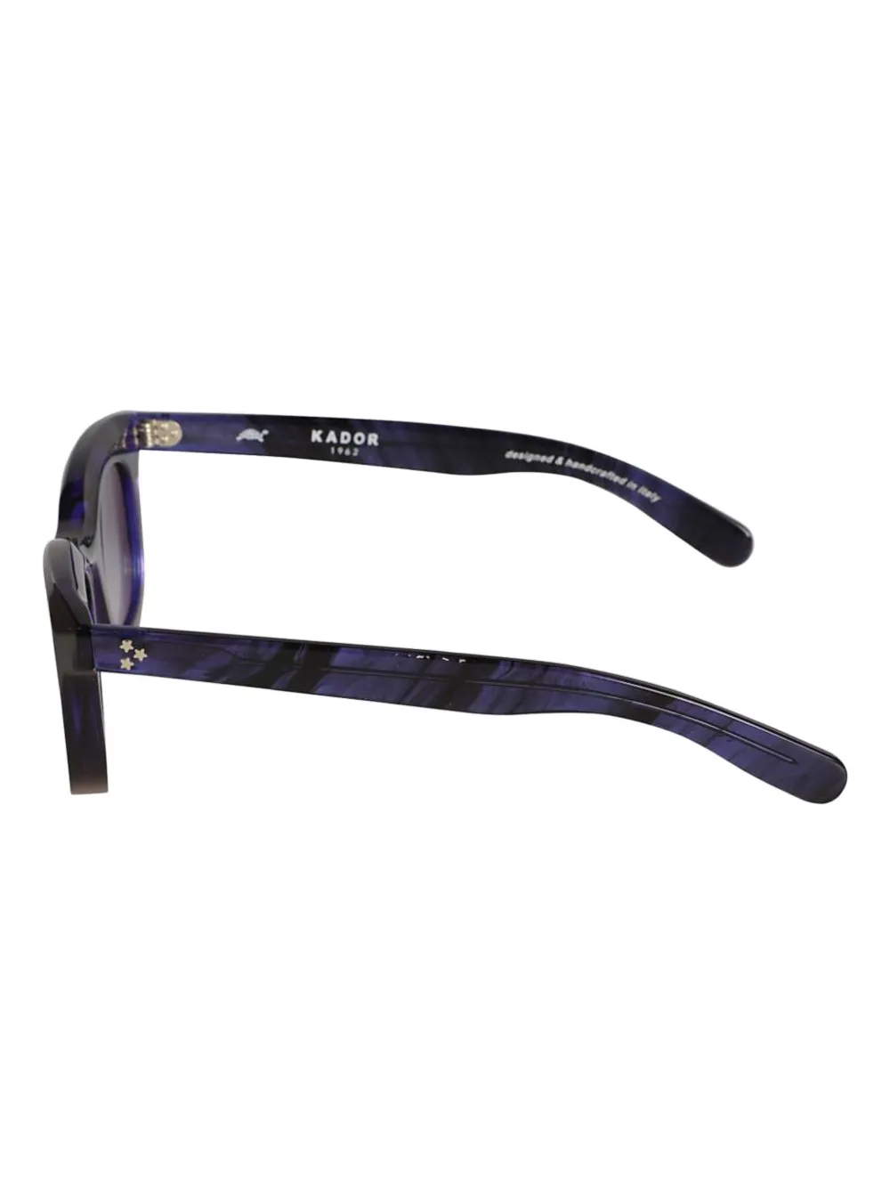 Kador Joy zonnebril met vierkant montuur en sterdetail Blauw