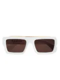 Kador square-frame sunglasses - White
