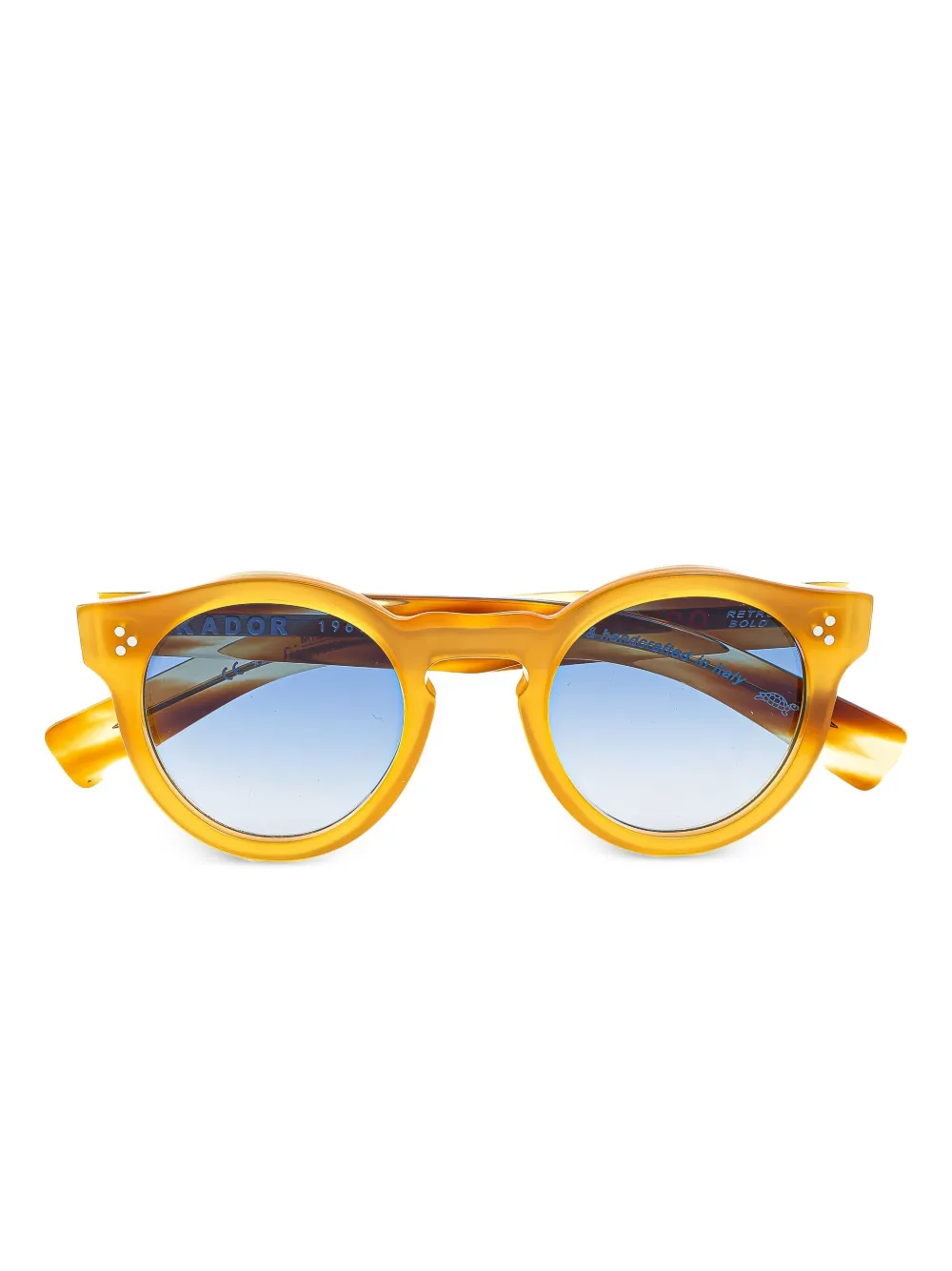 Kador Turbot round-frame sunglasses Geel