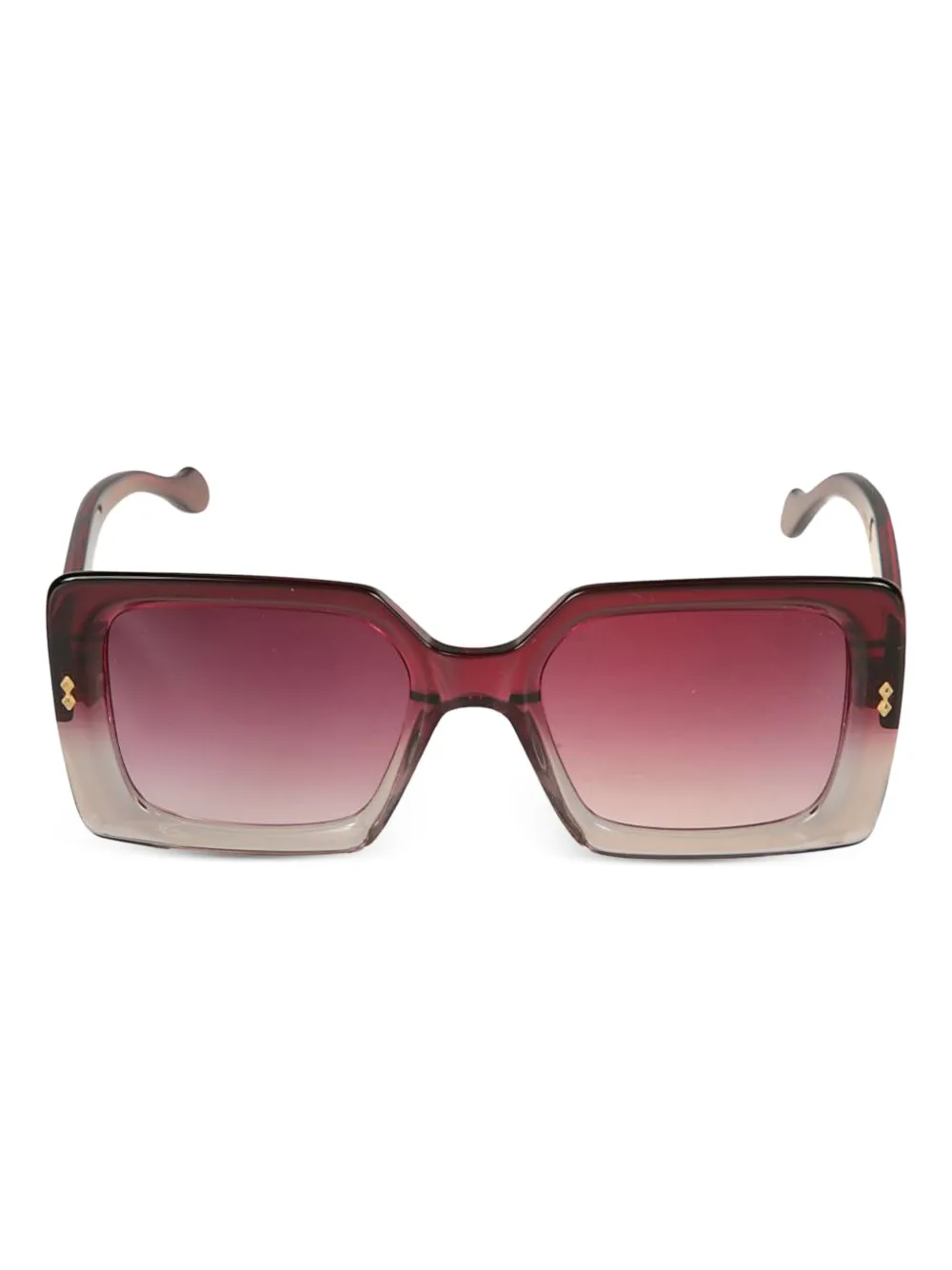 Kador square-frame gradient sunglasses | Red | Image 1