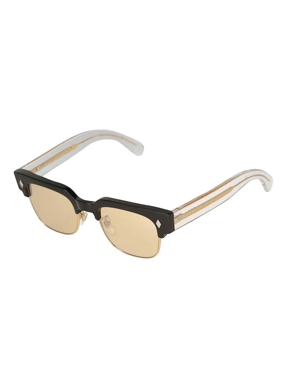 Kador Tobako square-frame sunglasses - Zwart