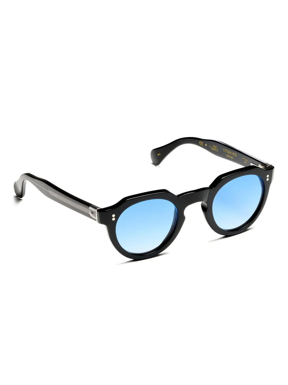 Kador round-frame sunglasses - Zwart