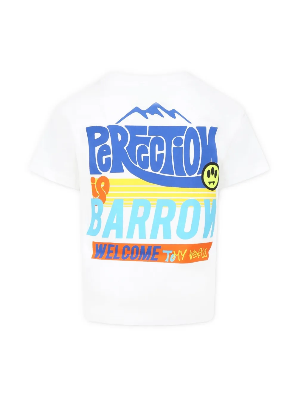 Barrow kids logo-print T-shirt - Wit