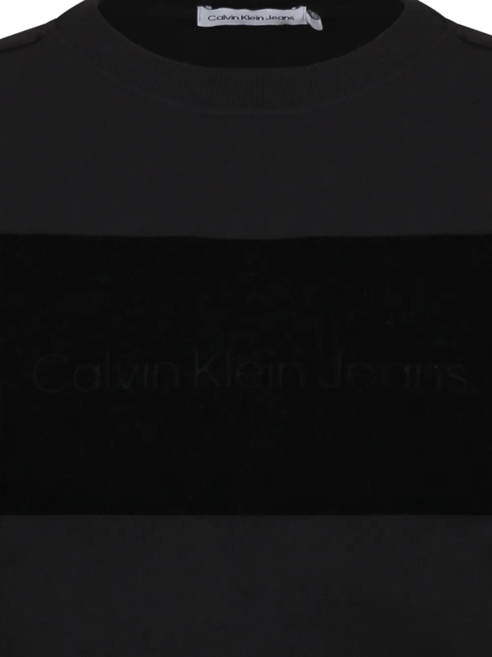 Calvin Klein Kids Sweater met geborduurd logo Zwart