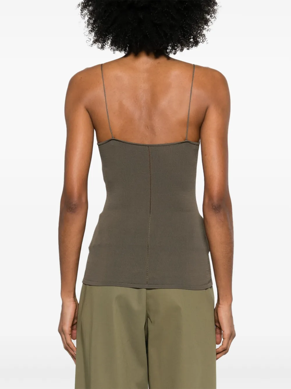 LEMAIRE Fijngebreide tanktop Groen