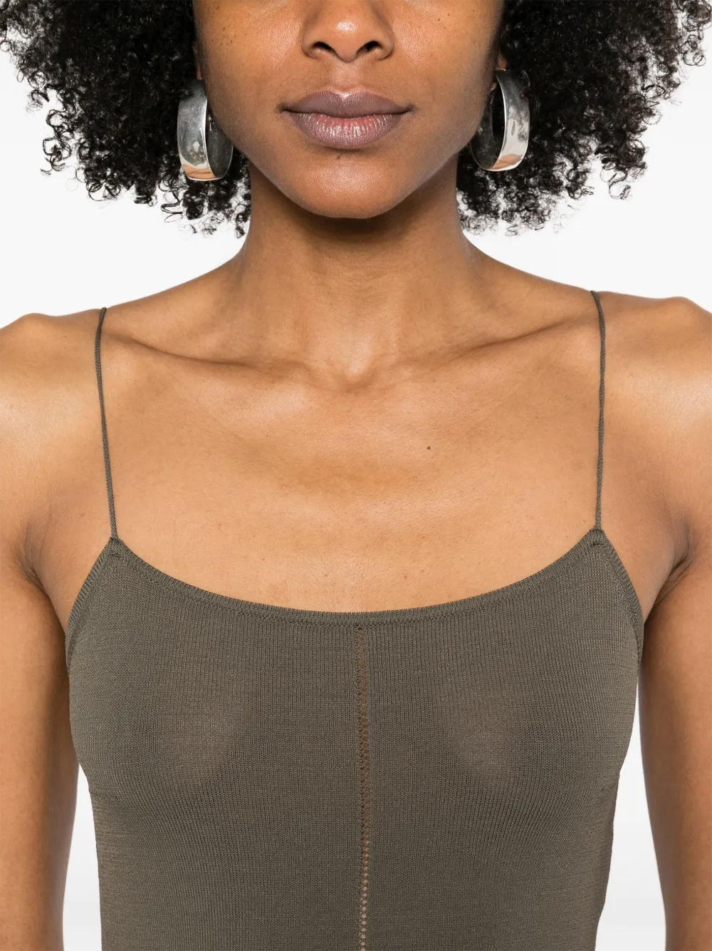 LEMAIRE Fijngebreide tanktop Groen