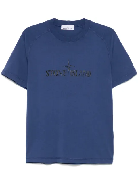 Stone Island playera con logo estampado