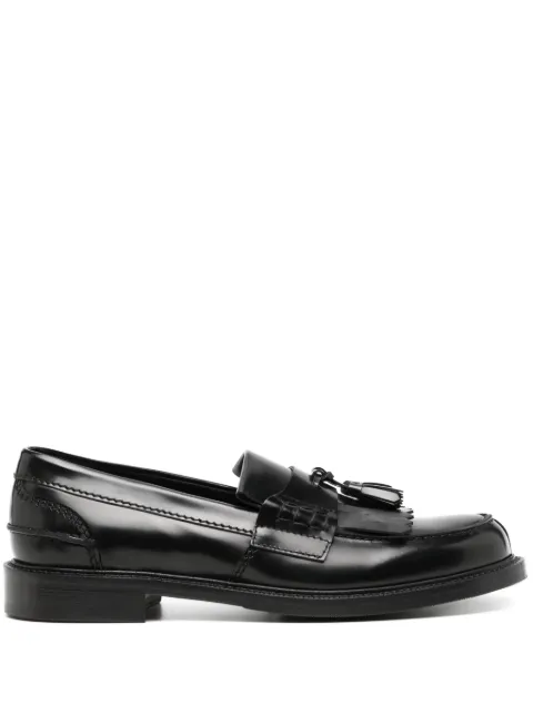 Kiton leather loafers