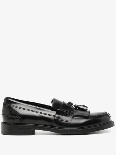 Kiton leather loafers